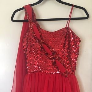 Red Sequin Gown